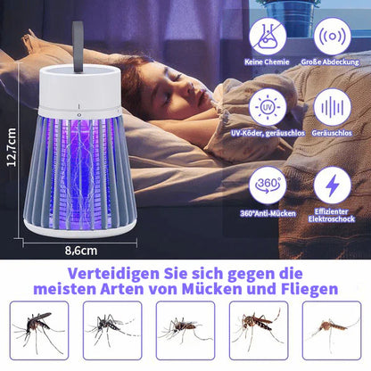 🏆 Tragbarer Insektenvernichter für drinnen und draußen - Fliegen- und Mückenfalle