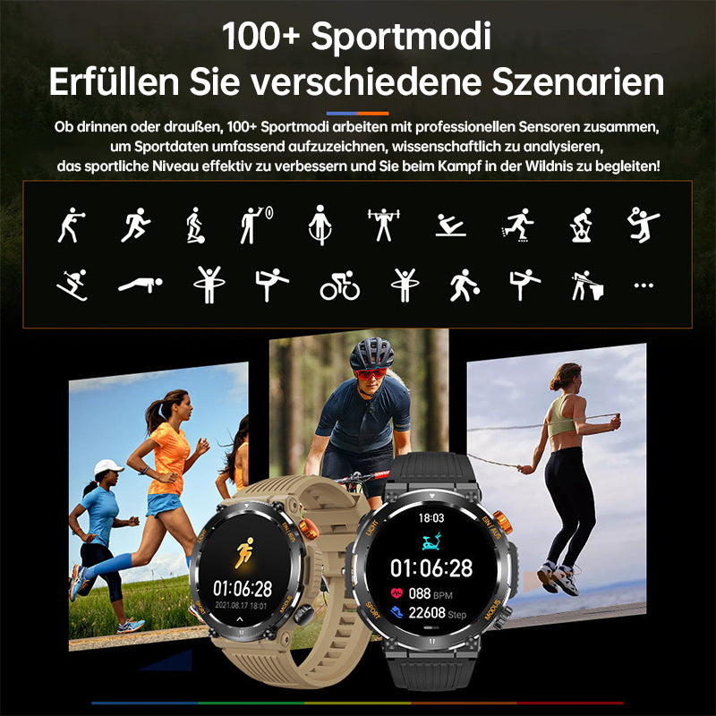 🔥Heute 39% OFF🔥⌚2024 NEW-Sports Outdoor Wasserdichte Smartwatch