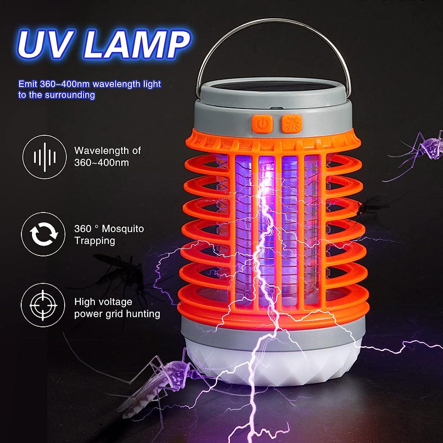 💥 Multifunktionale Solar Camping Mosquito Killer Lampe