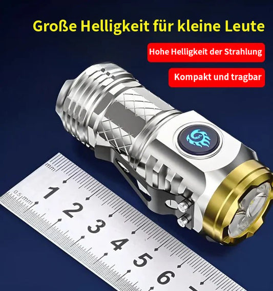 🏆LETZTER VERKAUFSTAG 30% RABATT - Deutsche dreiäugige Monster-Mini-Super-Power-Taschenlampe