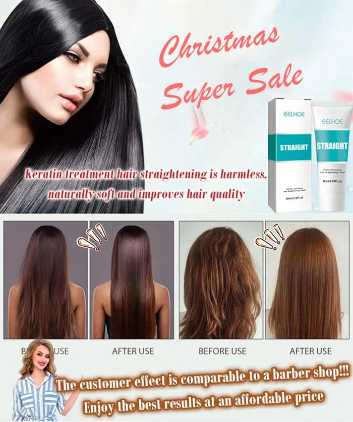 ✨HEIßER VERKAUF ✨Seiden- und Keratin-Haar-Glättungscreme