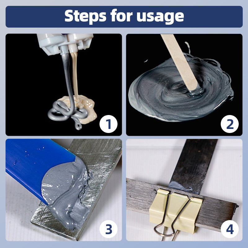 Hitzebeständiger, wasserfester Metall-Reparaturklebstoff