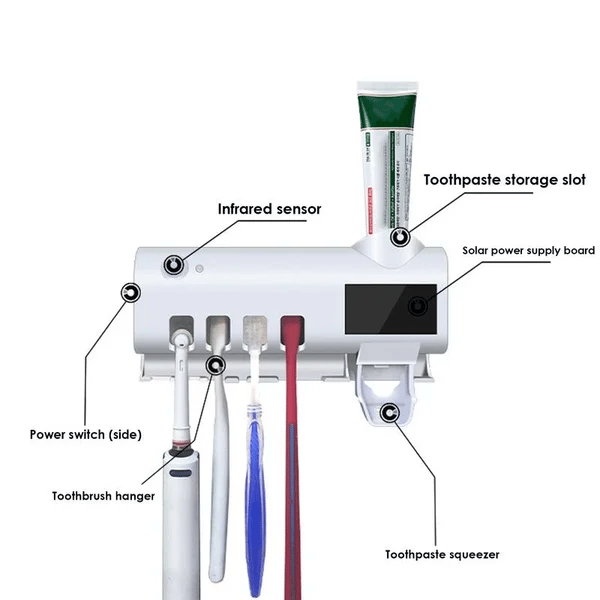 🔥Intelligenter UV-sterilisierender Zahnbürstenhalter🦷