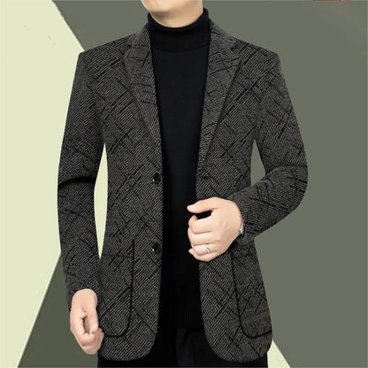 🎊 Weihnachten Super Rabatt 🎊 Klassisch-Fit Single Breasted Casual Blazer für Herren