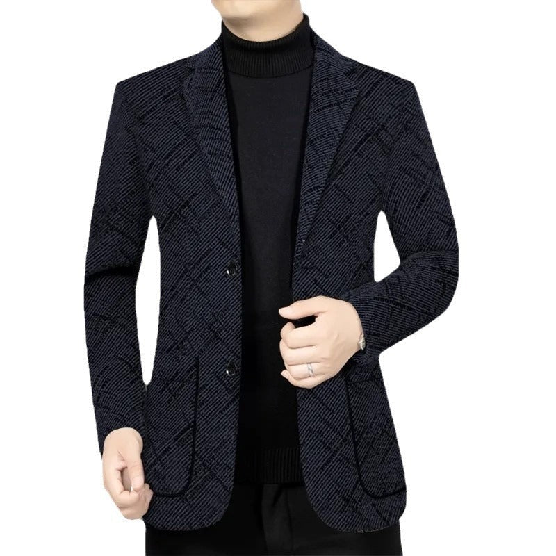 🎊 Weihnachten Super Rabatt 🎊 Klassisch-Fit Single Breasted Casual Blazer für Herren