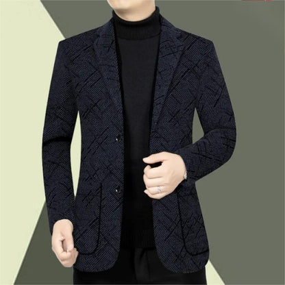 🎊 Weihnachten Super Rabatt 🎊 Klassisch-Fit Single Breasted Casual Blazer für Herren