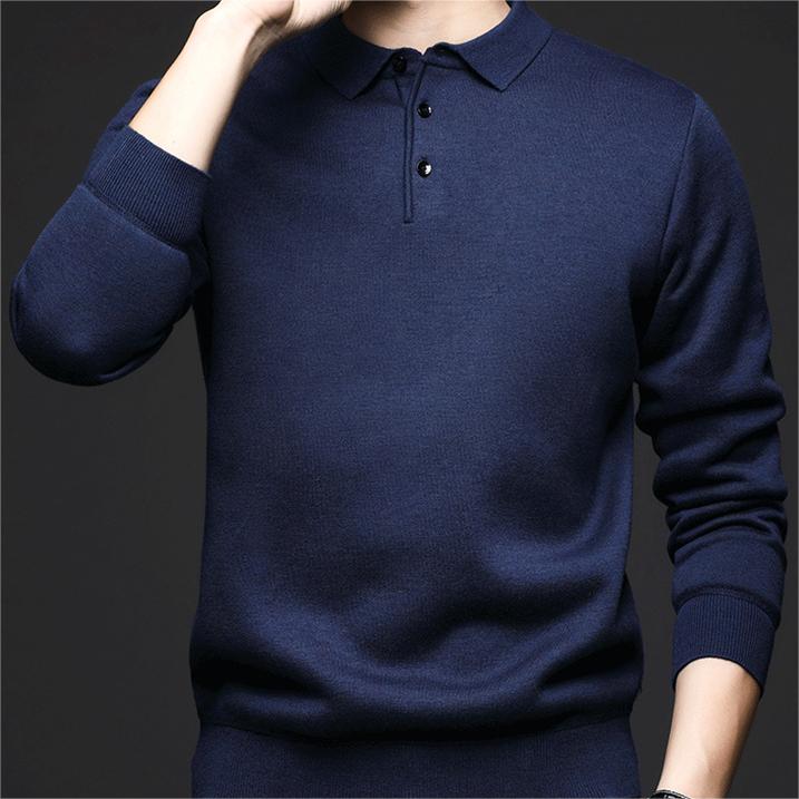 Geschenkauswahl✨ - Gefütterter und verdickter Winterpullover für Herren mit Revers